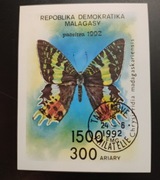 !!! MADAGASKAR MOTYLE- BLOK Kasowane z klejem  !!! 