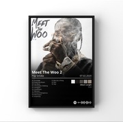 Pop Smoke Album „Meet The Woo 2 ” Plakat A3 42x30 cm