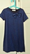 H&M granat elegancka sukienka na okazje 134/140