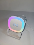 Głośnik bluetooth z lampką nocną i ładowarką bezprzewodową
