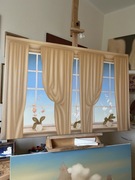 Duży obraz olejny Kwiaty i błękitne niebo