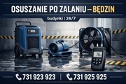 Osuszanie po zalaniu – Będzin | budynki | 24/7