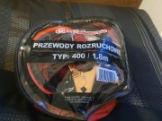 PRZEWODY KABLE ROZRUCHOWE rozruch silnika 400A 1.8m