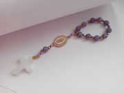 Różaniec dziesiątka ANHYDRYT kamień naturalny