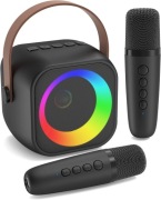 Karaoke przenośny głośnik karaoke Bluetooth z 2 mikrofonami