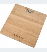 WAGA ELEKTRONICZNA ŁAZIENKOWA LED BAMBUSOWA Z TEMPERATURĄ GRUNDIG 180KG