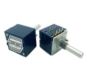 Potencjometr Alps niebieski R271 2x10k A 