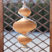 Drewniany Wind Spinner 45 cm rękodzieło dekoracja ogrodowa na wiatr
