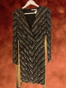 Mango Suite suknia wieczorowa ręcznie wyszywana cekiny stras S 36 nowa