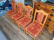 Krzesła drewniane olchowe 4 sztuki 