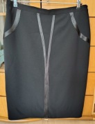 Elegancka czarna spódnica rozmiar 46 / 48