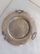 Norweski talerz metalowy patera kościół Spind Kirke 23,5cm