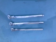 zabytkowy rower hamulec pancerz uchwyty obejmy