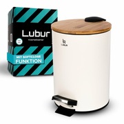 Śmietnik bambus biały 3L nowy