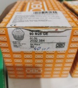 Zaślepka gwintowana z nakręteką M25 IP54 OBO 2032384 komplet 40 szt nowe