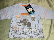 Bawełniana bluzka z długim rękawem w rozm. 74