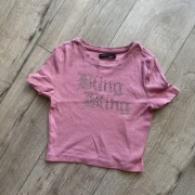 crop top różowy bling bling oldschool house s pink Britney mandaryna
