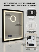 Inteligentne Lustro LED RUKE 230V ze Stacją Pogodową SENCOR (SWS 4000) 