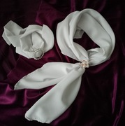 Zestaw apaszka plus opaska na rękę szyfon 