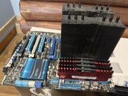 Płyta główna Asus p8p67 z procesorem i5-2500k i 4x4gb RAMu