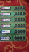 Pamięci RAM DDR2 6x 1GB Kingston GoodRam 667mhz 800mhz