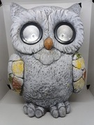 Figurka ogrodowa SOWA, solarna, wysokość 31 cm