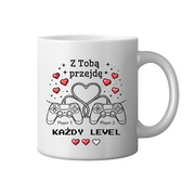 Kubek na prezent Z Tobą przejdę każdy level