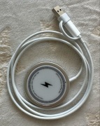 Ładowarka indukcyjna biała iPhone szybkie ładowanie NOWA