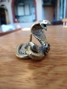 Kobra z mosiądzu figurka bibelot