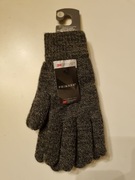 Ciepłe, dzianinowe rękawiczki z Thinsulate (ciemnoszare)