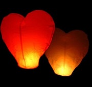 Mega Duże Serca Lampiony Szczęścia XXL na Wesele