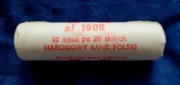 1990 50 x 20zł Rolka mennicza, rolka bankowa