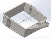 Uchwyt na flagę, POJEDYNCZY, mocowanie do słupa prostokąt, kwadrat U190-1F