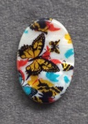 Masa perłowa koraliki motyle owalne 3cm 2szt