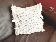 Poszewka na poduszkę 40x40 boho makrama