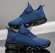 Buty męskie sport 45 snikersy trampki niebieskie oddające do biegania