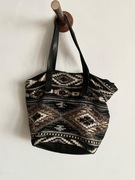 Yerse torba boho Azteckie wzory Czarna