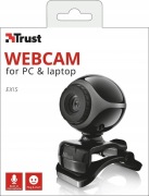 TRUST WebCam Exis Kamera Internet Komputer Mikrofn
