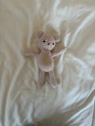 Handmade - beżowy miś na szydełku 