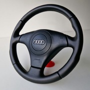 Kierownica trójramienna audi a4 b5 a6 c5 a8 d2 obszyta na nowo