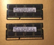 2x Kość ram 2GB 2Rx8 PC3-8500S-07-10-F2