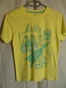 T-shirt koloru żółtego