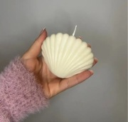 Forma silikonowa MUSZLA DUŻA do świec wosku sojowego DIY