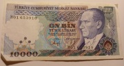 Banknot - lir turecki 