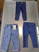 Super Zestaw Tylko Markowe Jeansy 80-86 Nowe 3 szt