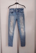 jeansy z przetarciami Tommy Hilfiger Venice RW Skinny Fit W25