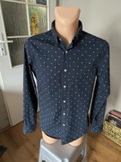 G-Star Raw koszula męska M granatowa casual z wzorkiem 