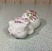 Ceramiczna solniczka ozdobna Vintage świnka melancholijna