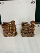 figurki ceramiczne pociągi ciuchcie lokomotywy