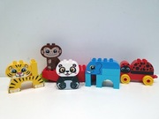Lego DUPLO 10884 moje pierwsze zwierzątka słoń tygrys małpa panda + 10859